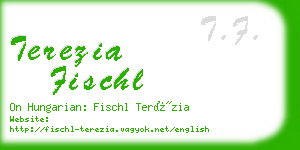 terezia fischl business card